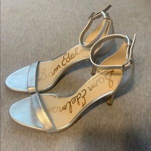 Sam Edelman silver strappy sandals